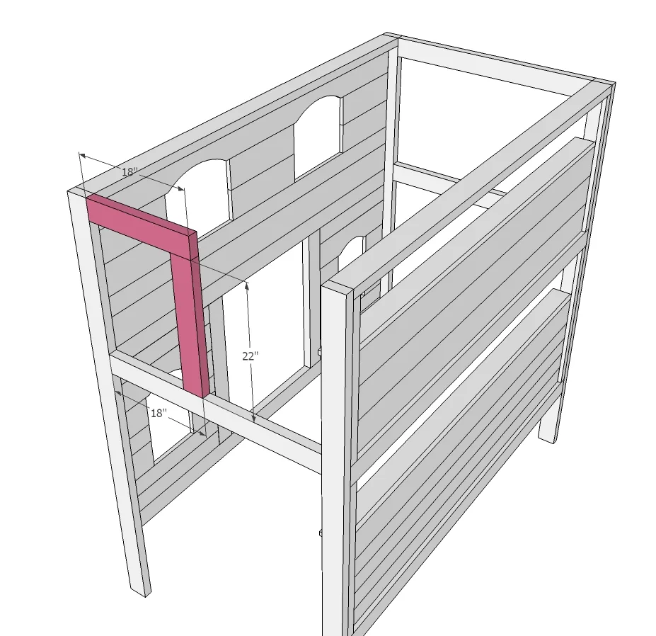 Sweet Pea Bunk Bed, step 18