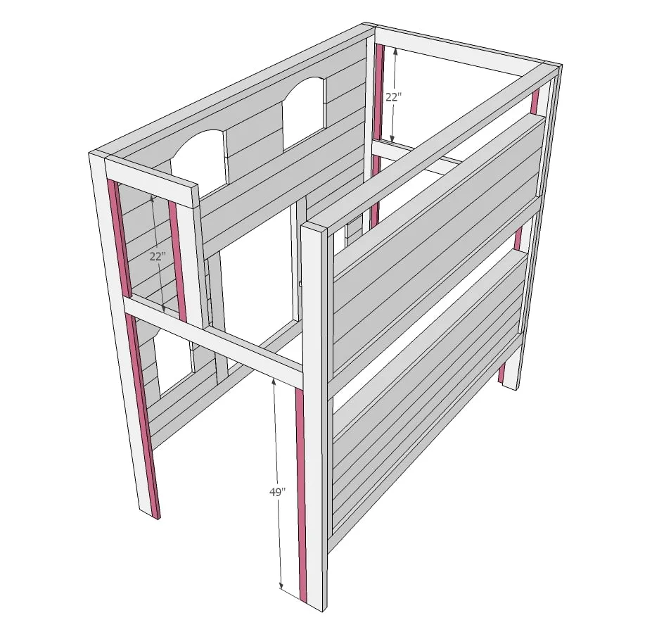Sweet Pea Bunk Bed, step 19