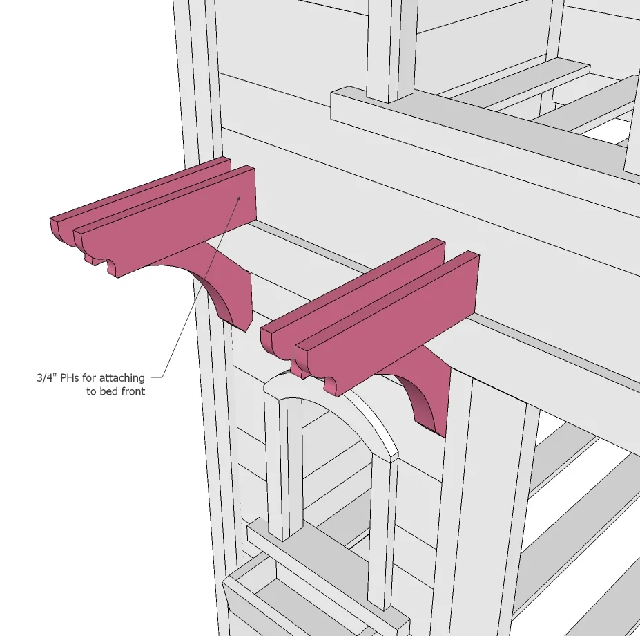 Sweet Pea Garden Bunk Bed Roof and Pergola, step 12