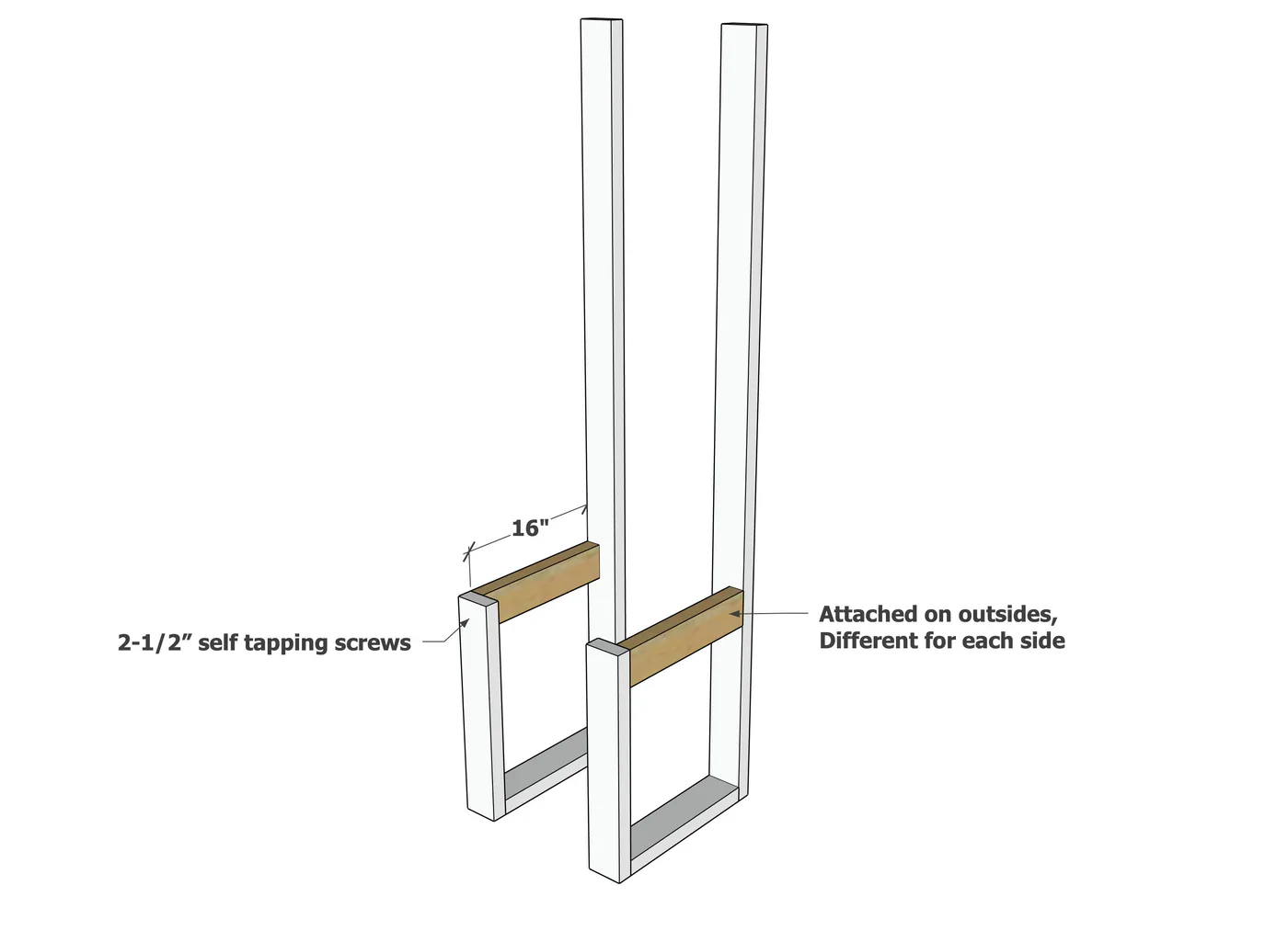 Tall Back Wooden Planter Box, step 2