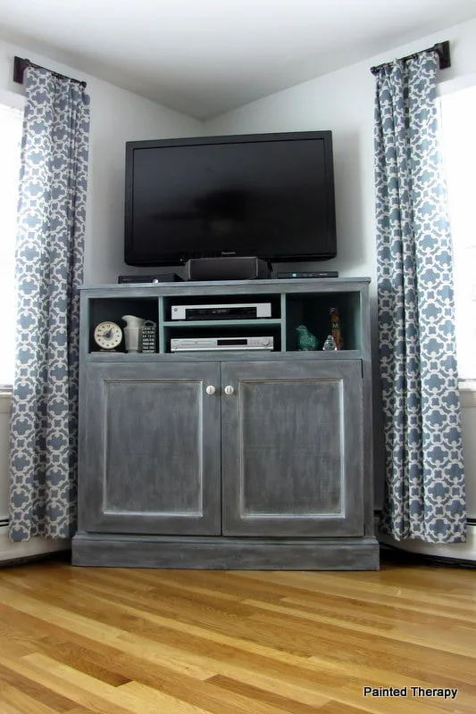 Tall Corner Media Console
