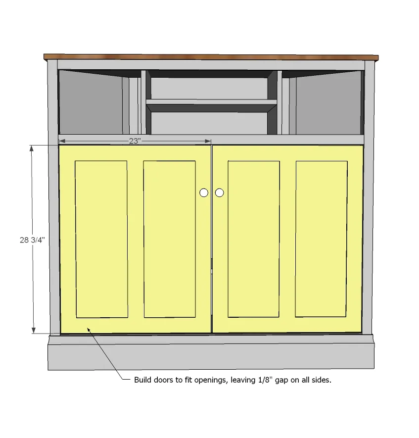 Tall Corner Media Console, step 9