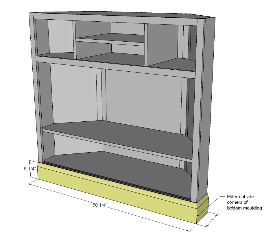 Tall Corner Media Console, step 7