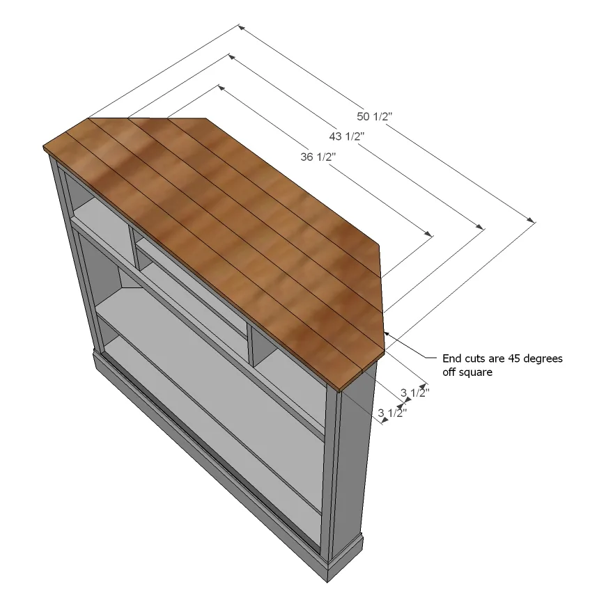Tall Corner Media Console, step 8