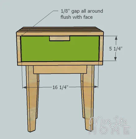 Tapered Leg Nightstand by More Like Home, step 11