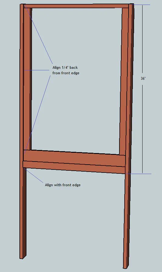Teaching Easel, step 2