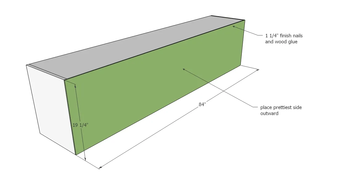 Teen Platform Bed with Side Storage, step 10