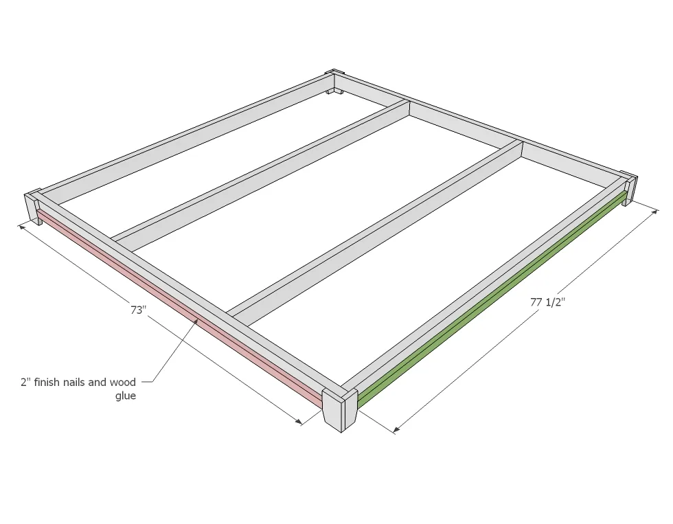 Teen Platform Bed with Side Storage, step 5