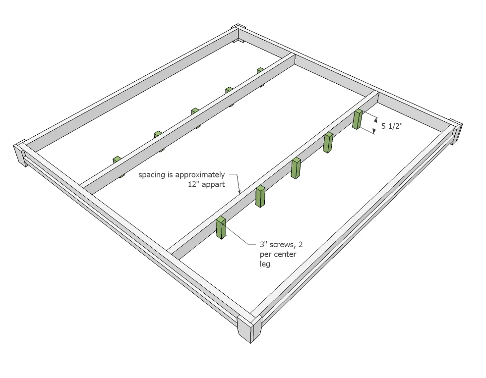 Teen Platform Bed with Side Storage, step 6