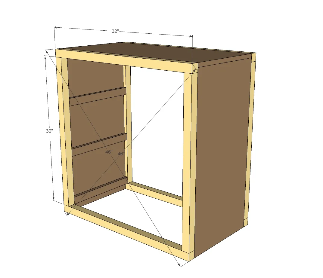 Three Drawer Rolling Dresser, step 3