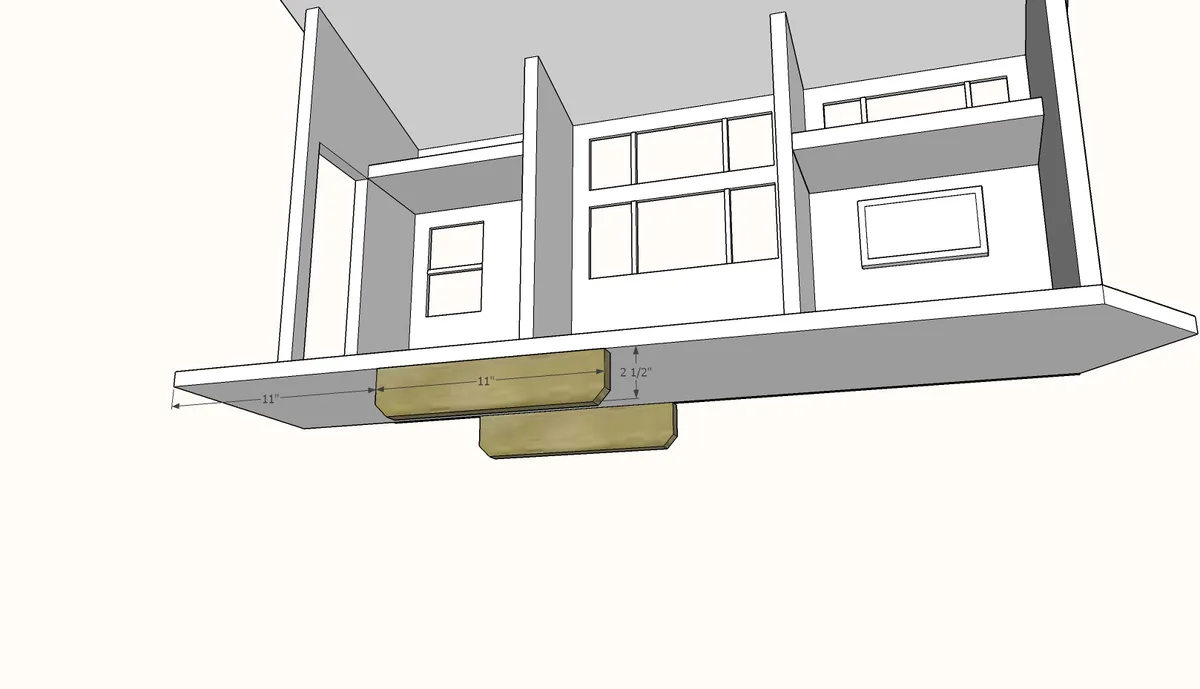 Tiny House Dollhouse for Barbies or 12" Dolls, step 6