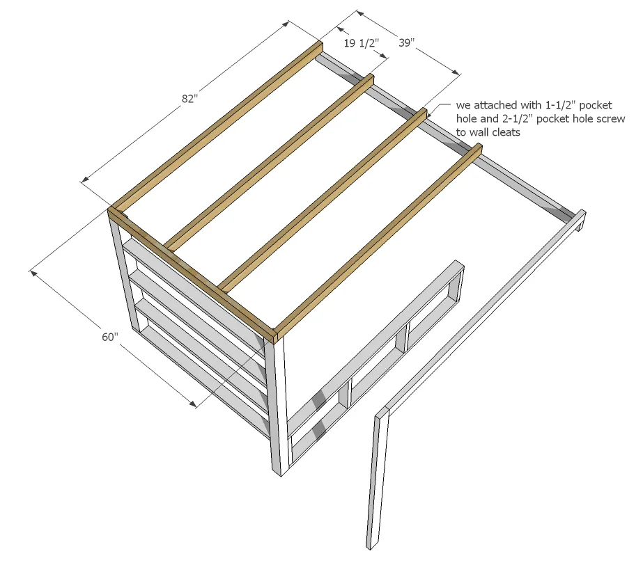 Tiny House Loft with Bedroom, Guest Bed, Storage and Shelving, step 4
