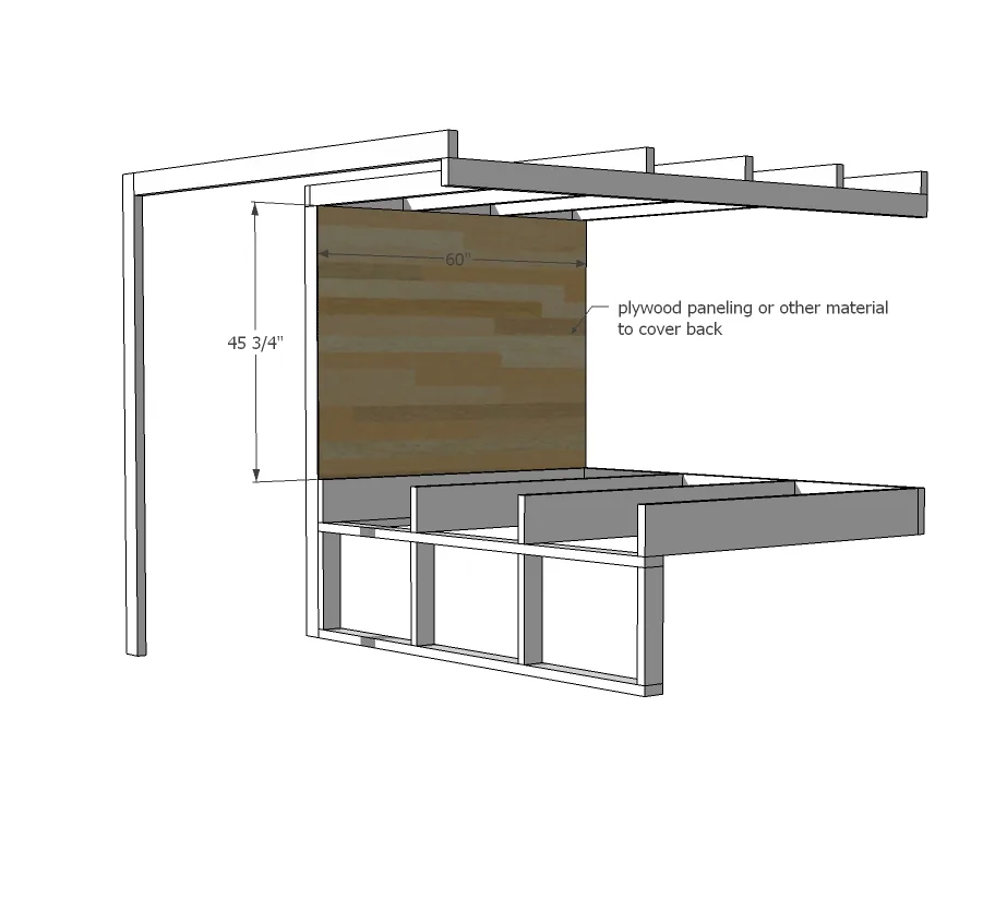 Tiny House Loft with Bedroom, Guest Bed, Storage and Shelving, step 7