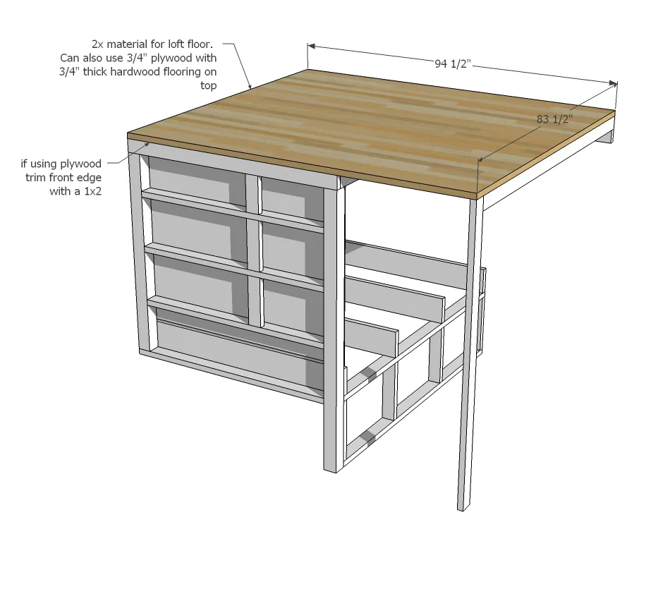 Tiny House Loft with Bedroom, Guest Bed, Storage and Shelving, step 8