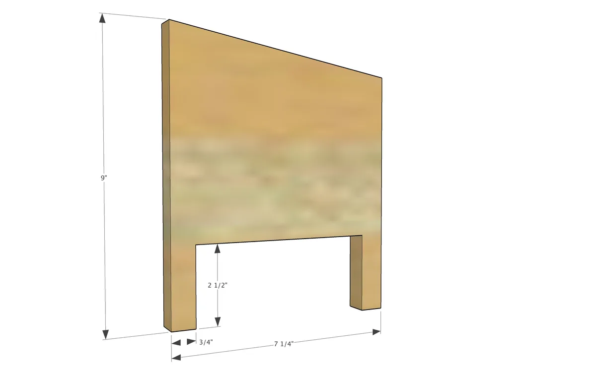 Toy Bunny Hutch, step 1