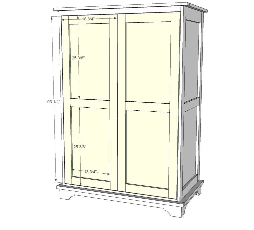 Toy or TV Armoire, step 10