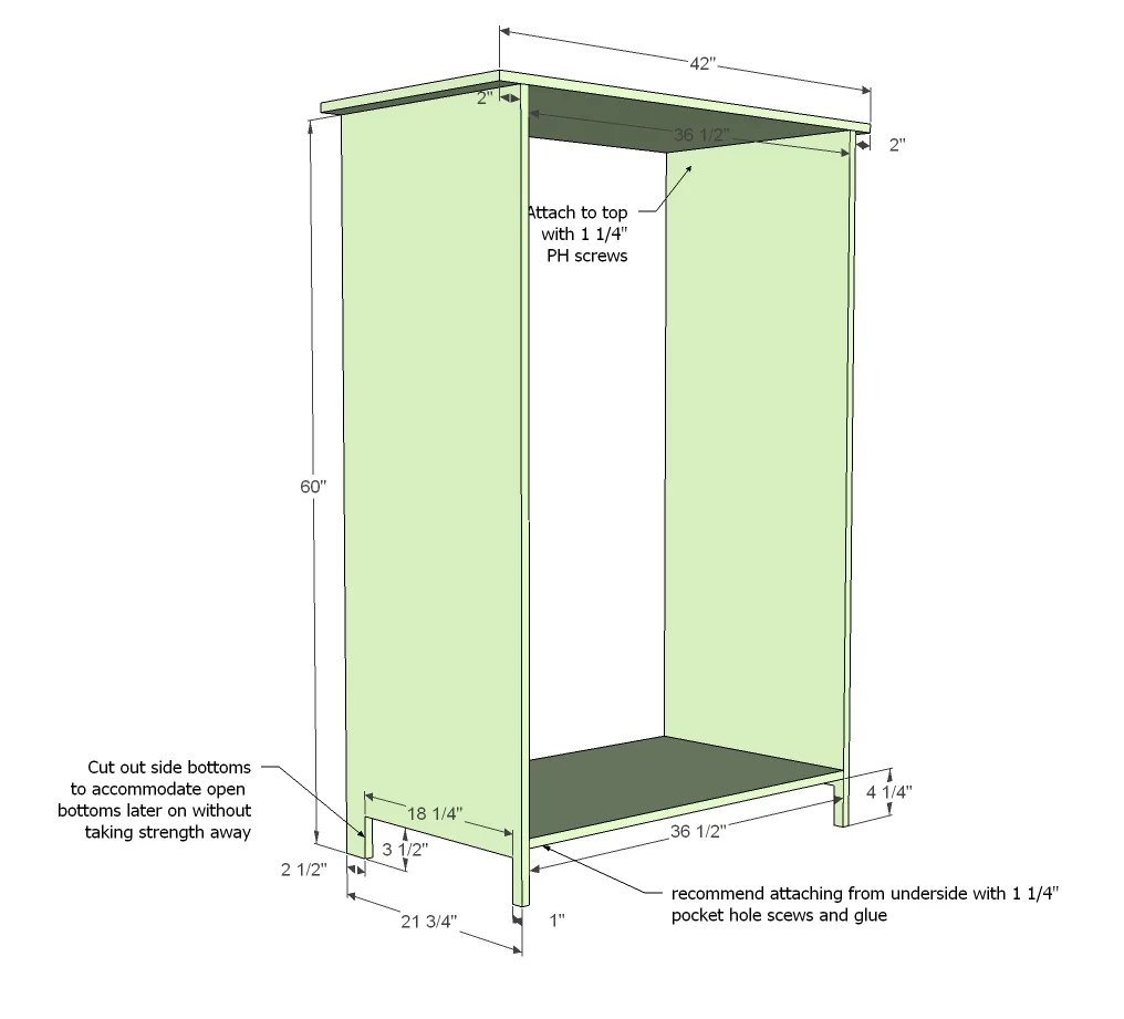 Toy or TV Armoire, step 1