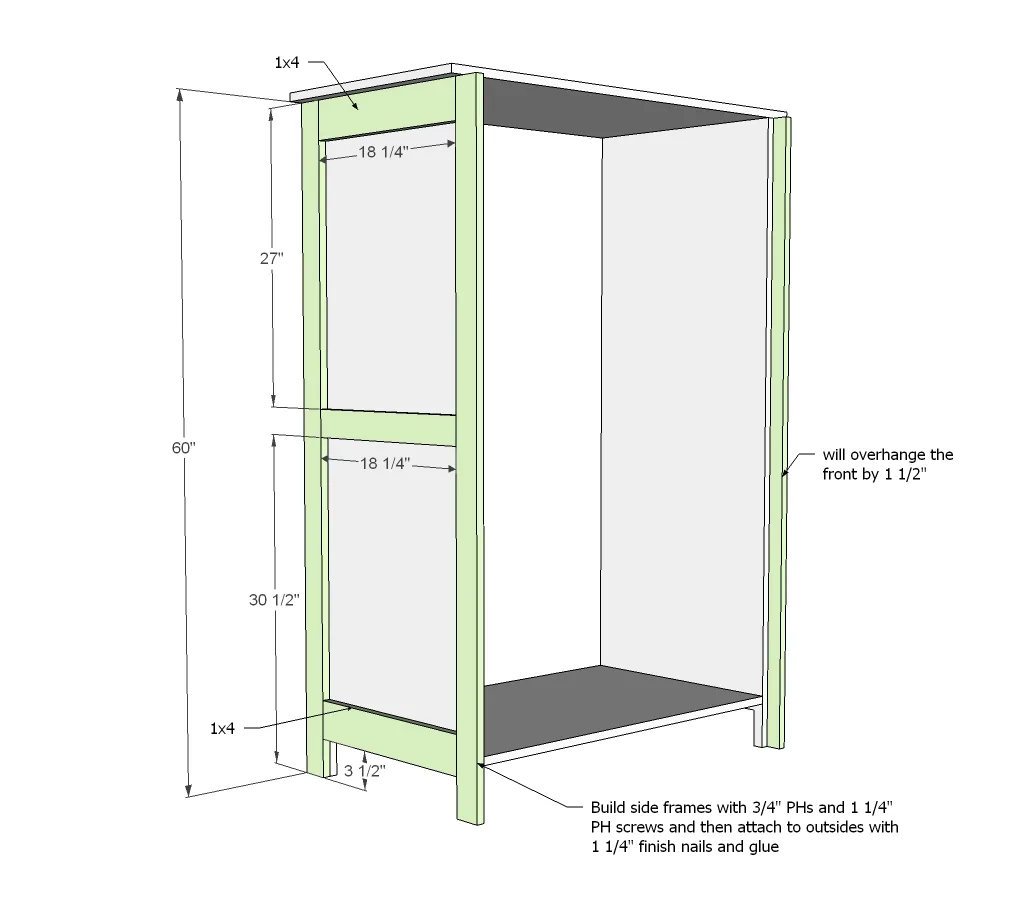 Toy or TV Armoire, step 2