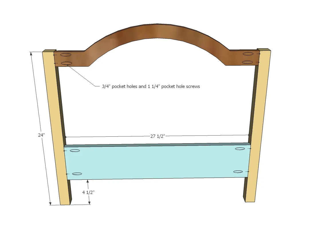 Traditional Wood Toddler Bed, step 2