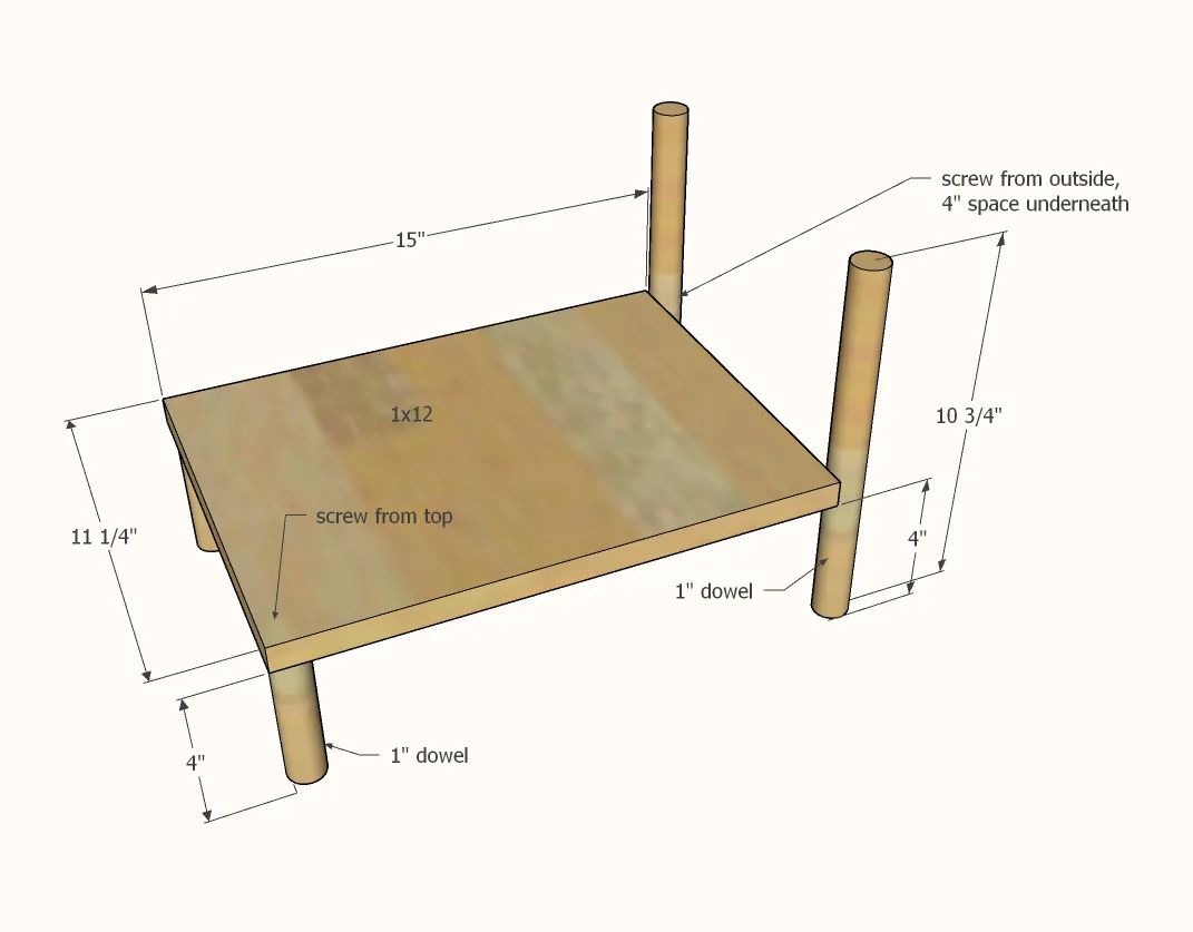 Treehouse Dollhouse, step 1