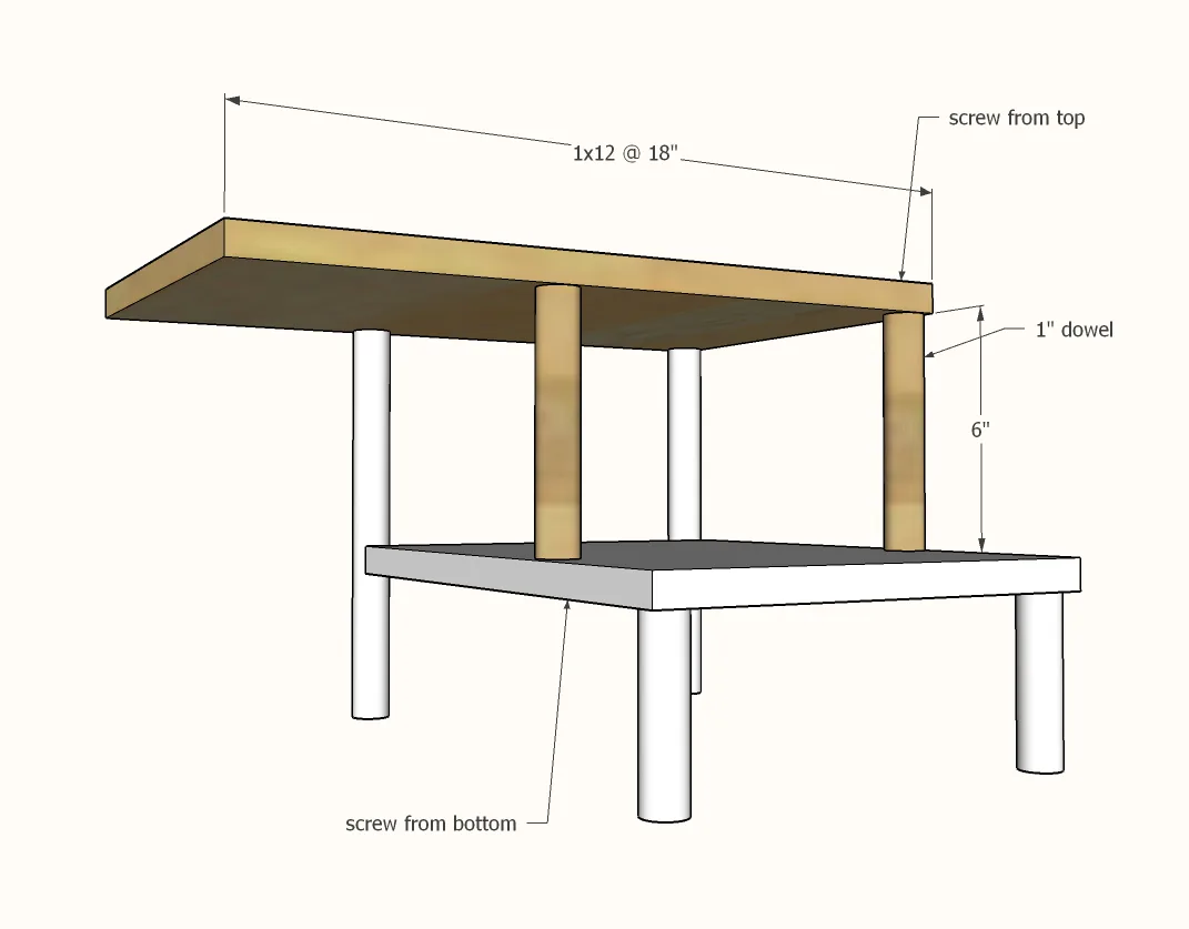 Treehouse Dollhouse, step 2