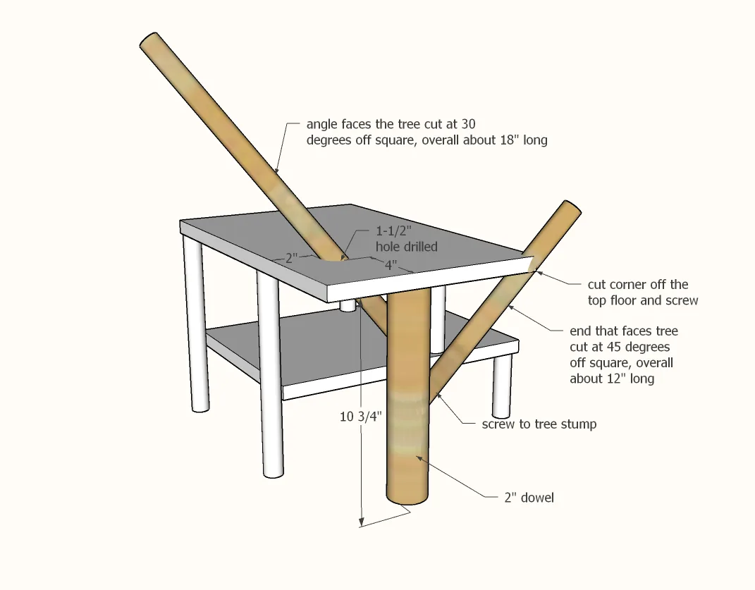 Treehouse Dollhouse, step 3