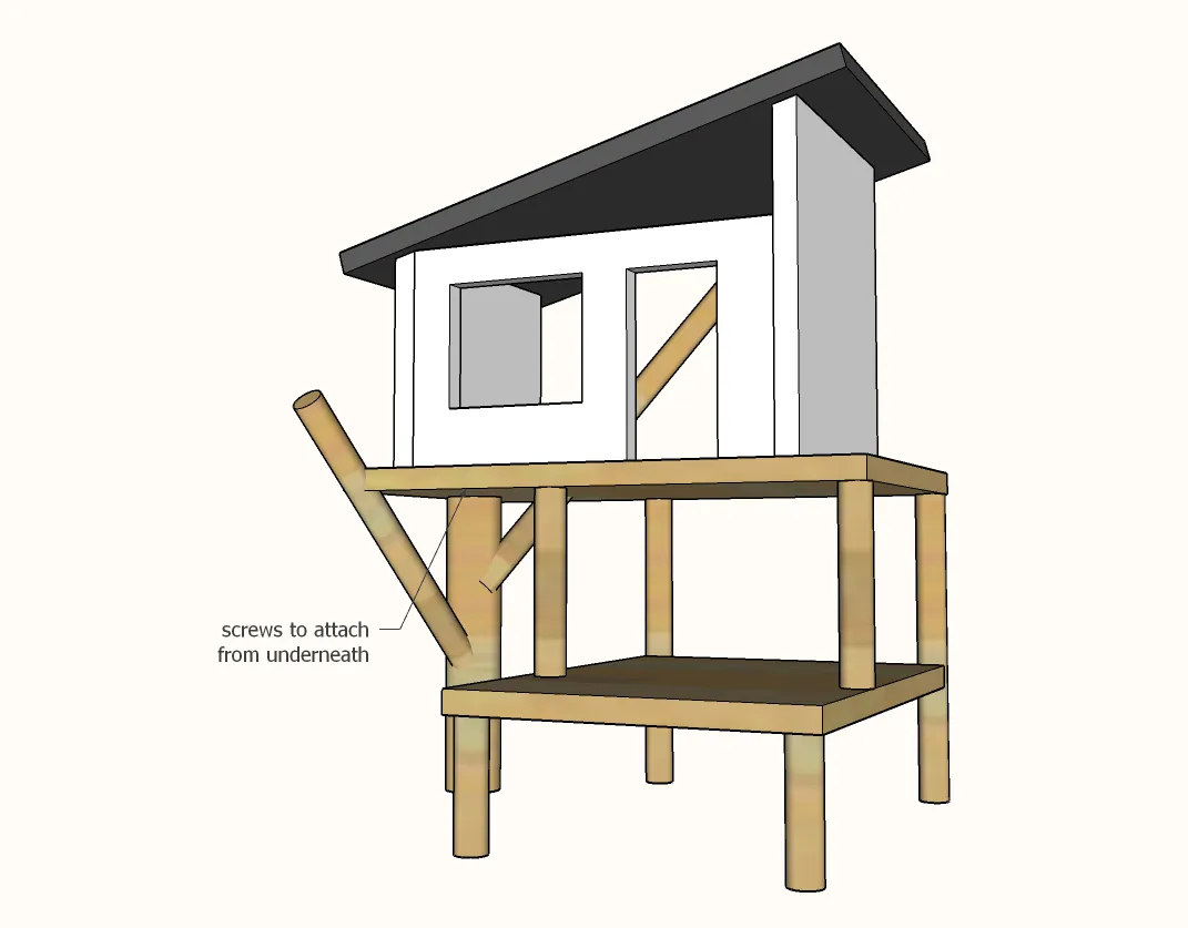 Treehouse Dollhouse, step 6