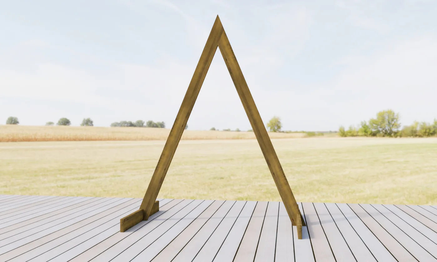 Triangle Wedding Arch