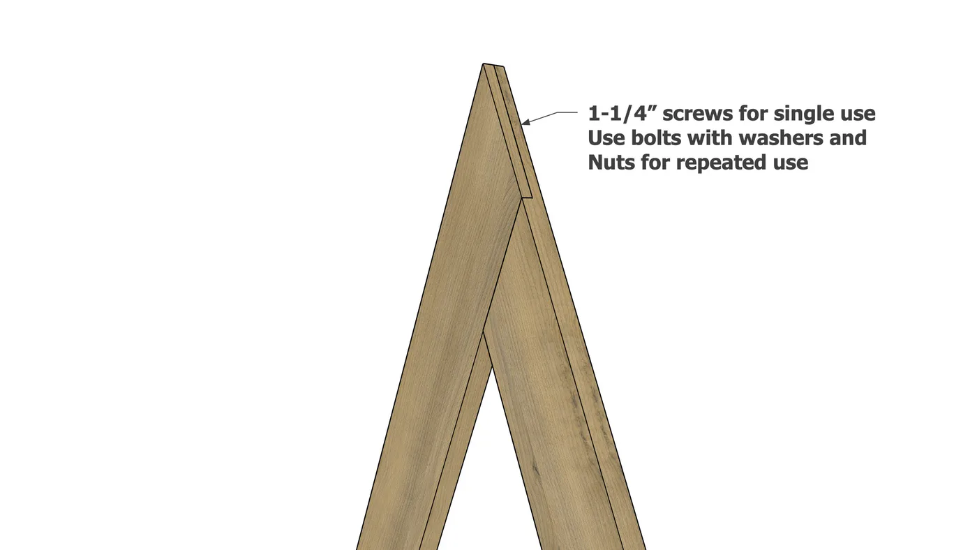 Triangle Wedding Arch, step 4