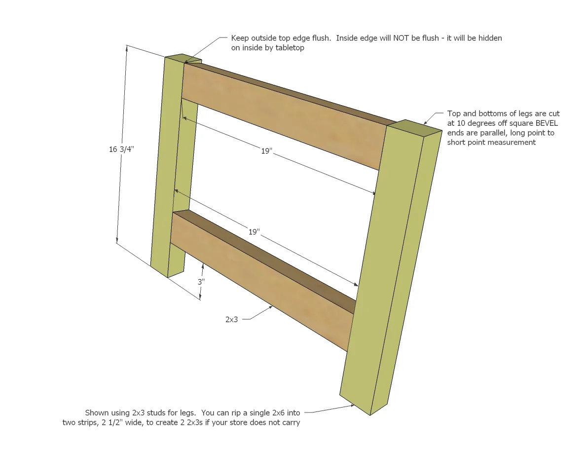 Truss Coffee Table, step 1