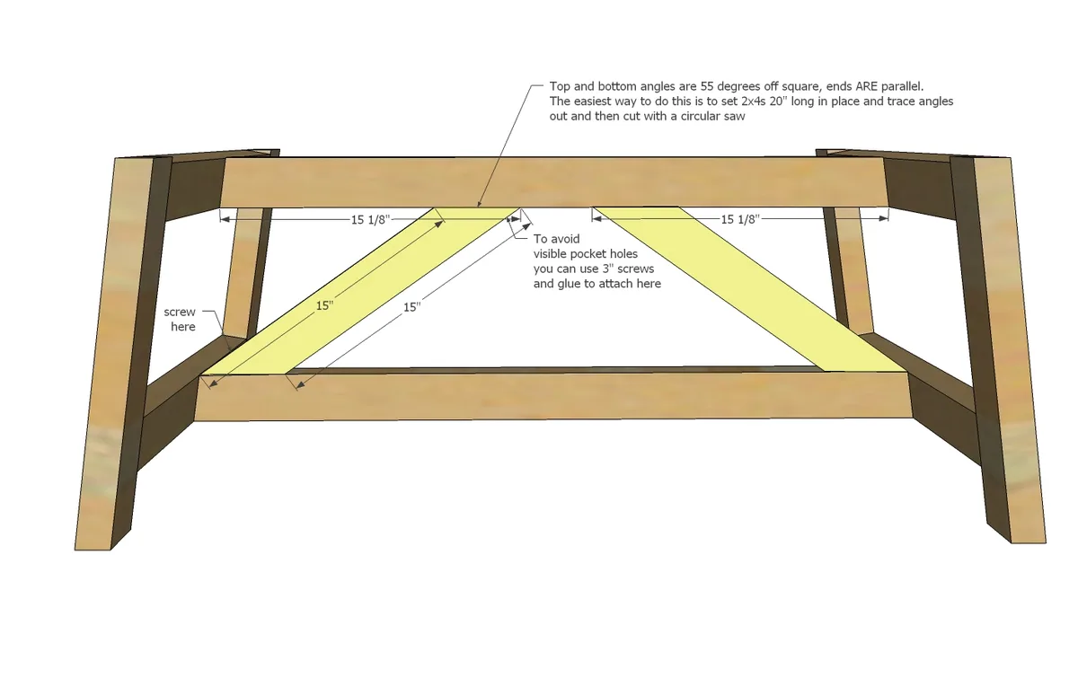 Truss Coffee Table, step 3