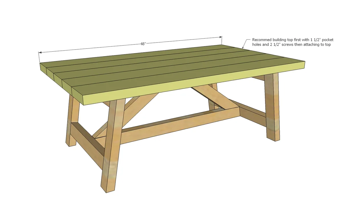 Truss Coffee Table, step 4