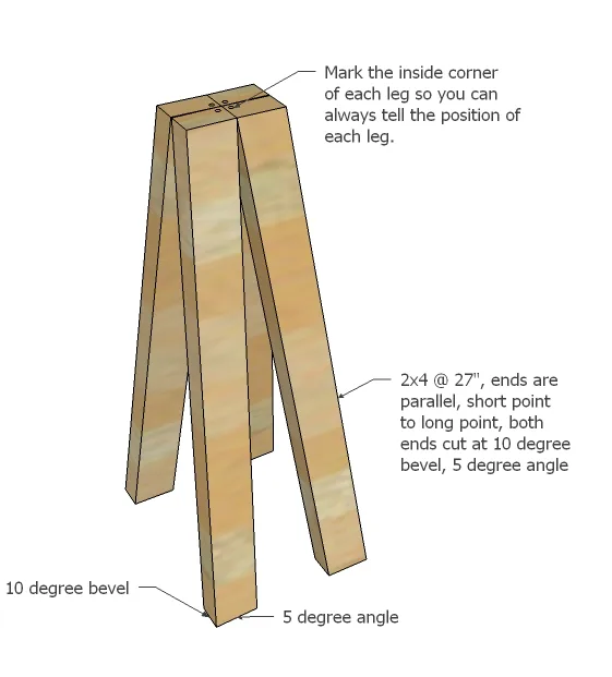 Truss End Table, step 1