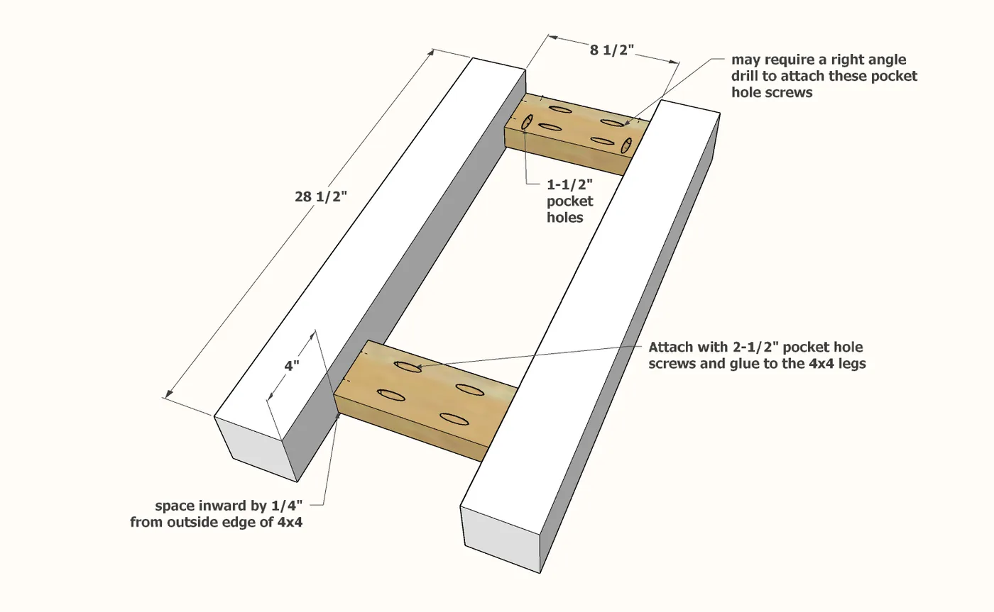 Tryde Console Table, step 3