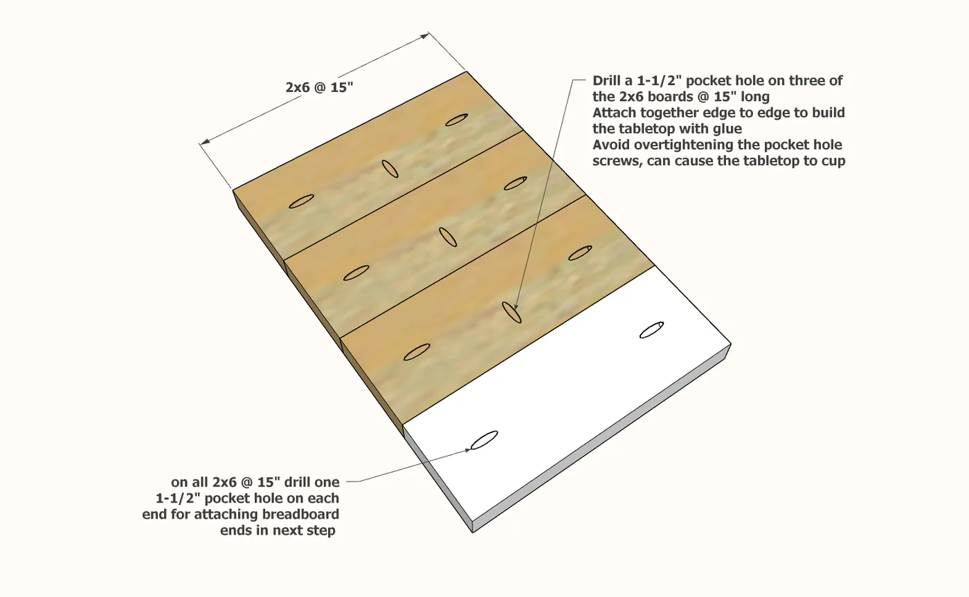 Tryed Side Table, step 1