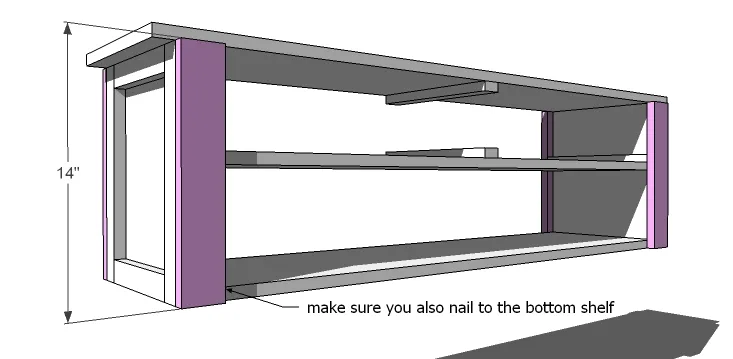 Turned Leg Media Console, step 5