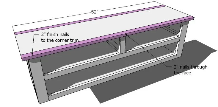 Turned Leg Media Console, step 8