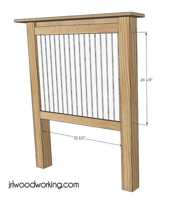 Twin Bed Beadboard Headboard, step 5