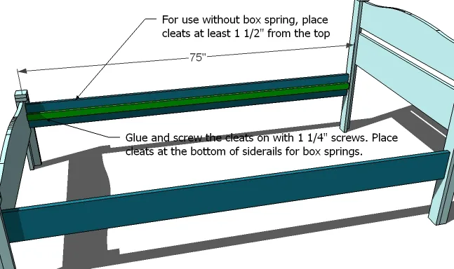 Twin Pioneer Bed, step 6