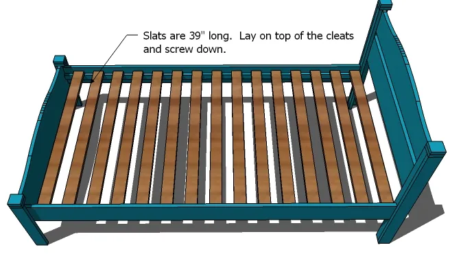 Twin Pioneer Bed, step 7