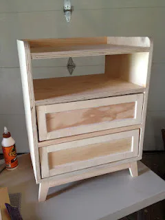 Two Drawer/Shelf Modern Nightstand, step 12