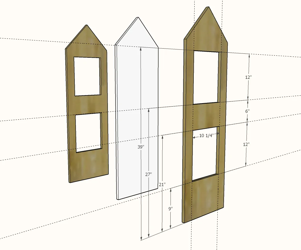 Two Story 18" or American Girl Dollhouse, step 2