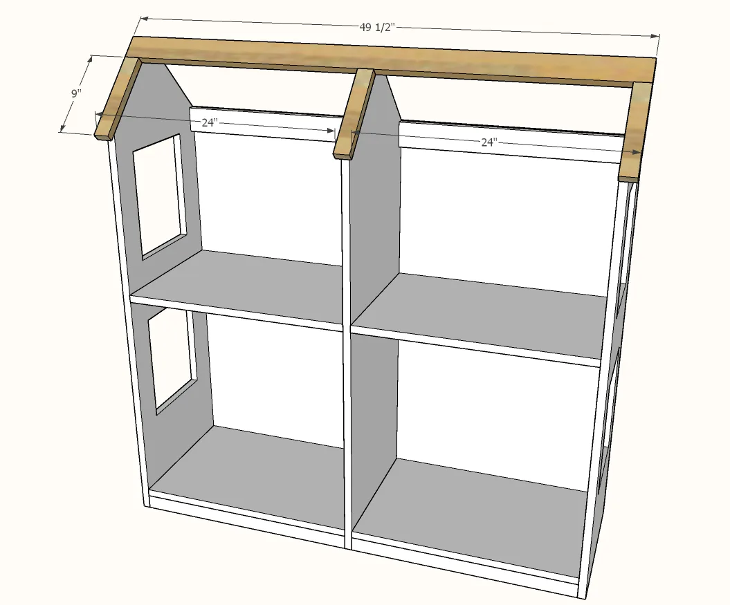 Two Story 18" or American Girl Dollhouse, step 6