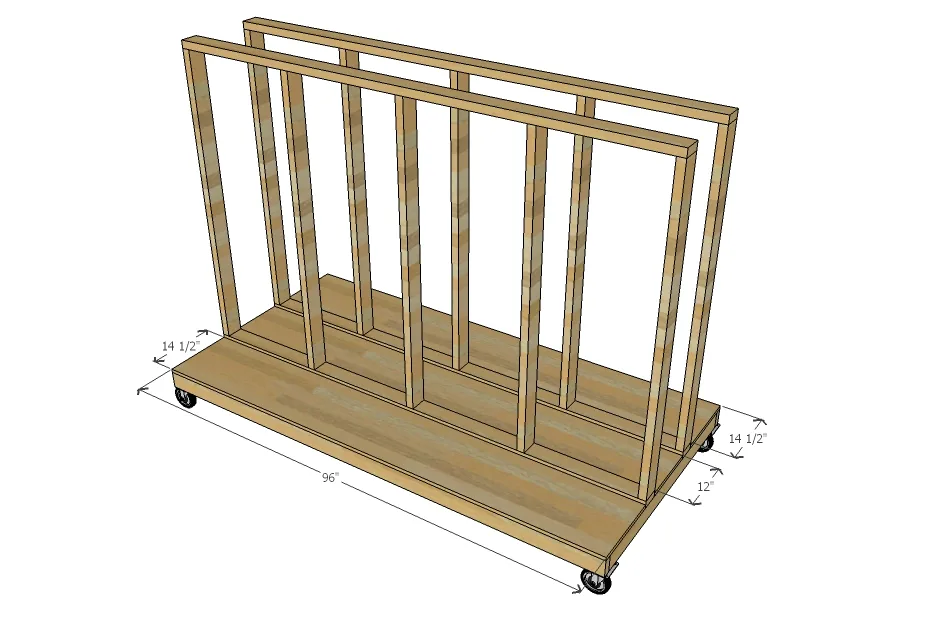 Ultimate Lumber and Plywood Storage Cart, step 3