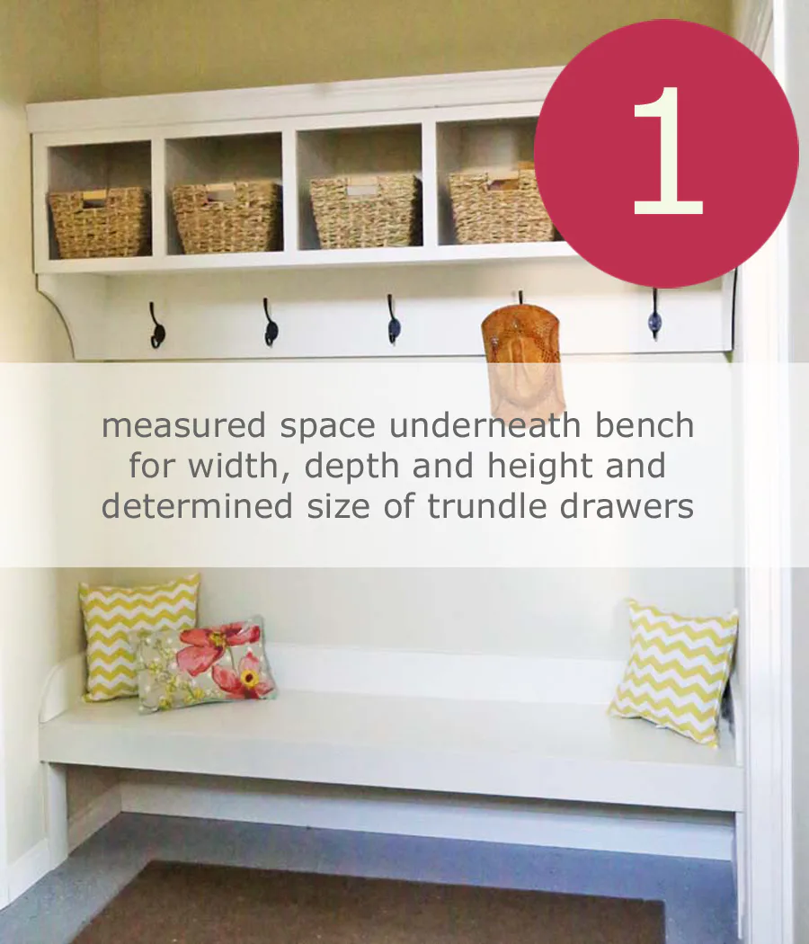 Under Bench Trundle Drawers, step 1