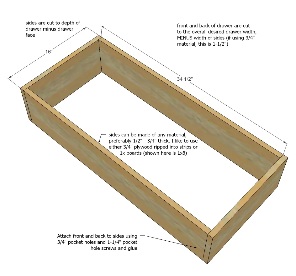 Under Bench Trundle Drawers, step 2