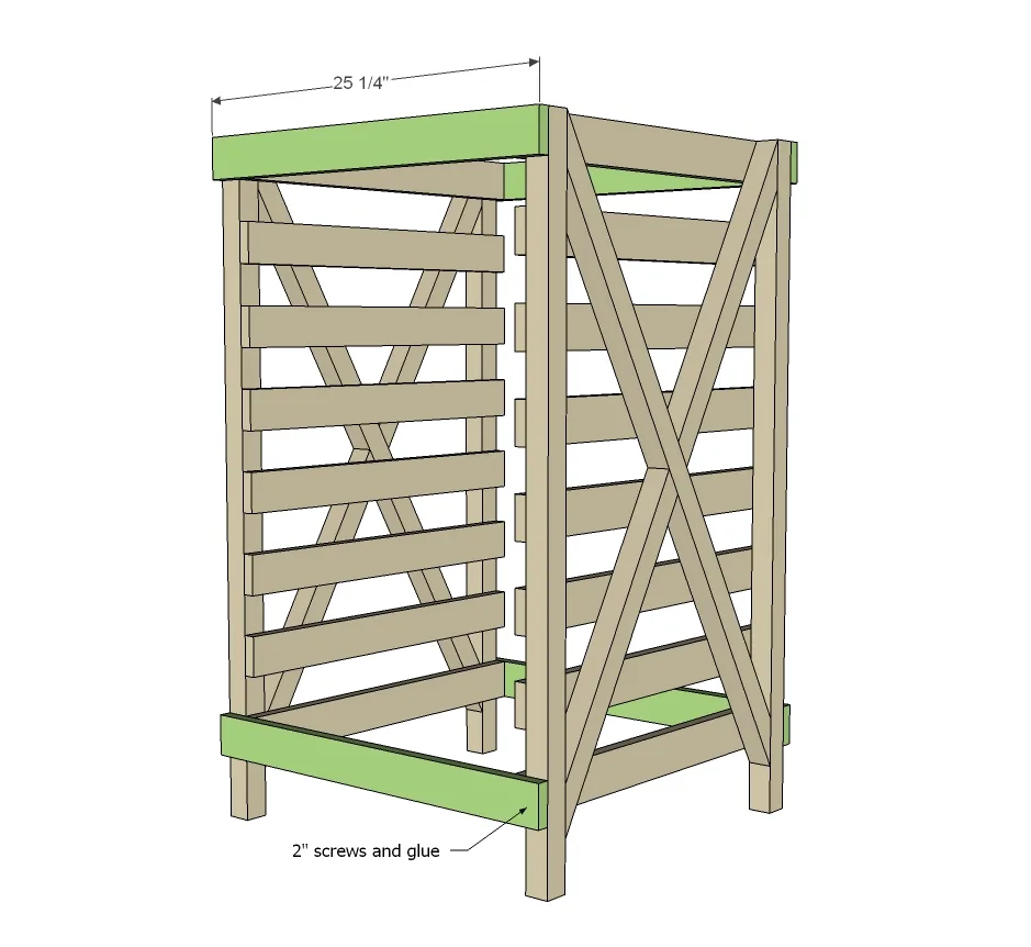 Vegetable Rack with Slide Out Trays, step 3