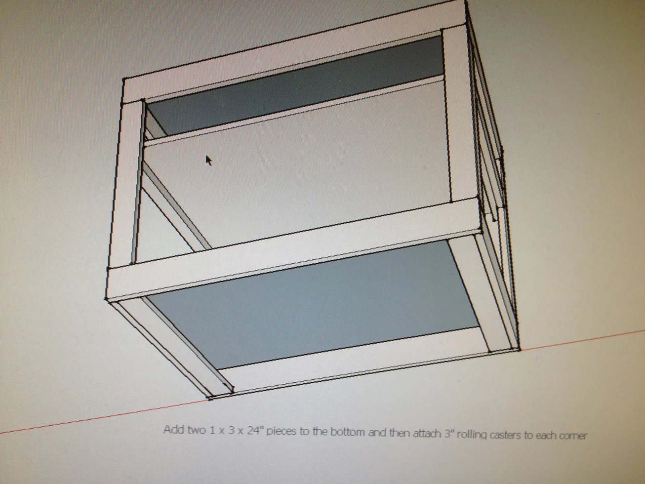Versatile Shop cart/ workbench with inserts, step 10
