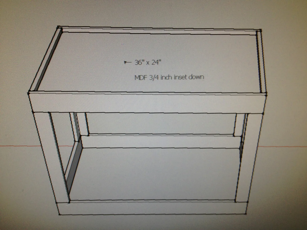 Versatile Shop cart/ workbench with inserts, step 4