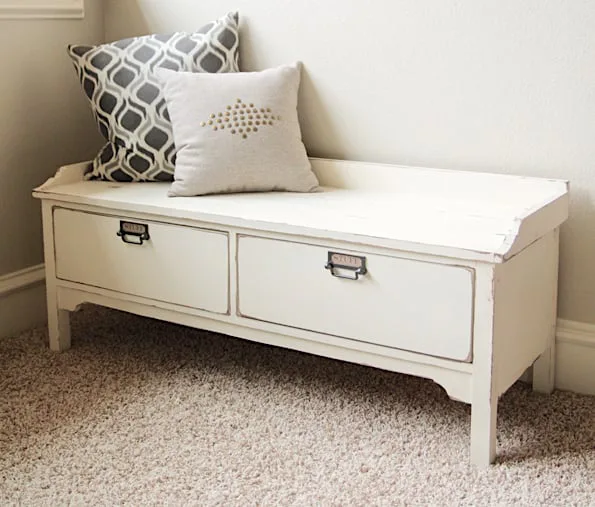Vintage Drawer Bench